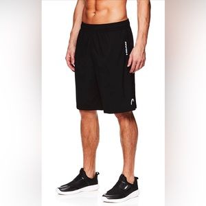 HEAD Men's Break Point Mesh Insert Workout Gym & Running Shorts